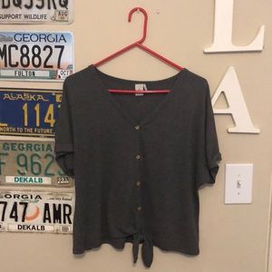 adorable waffle knit short sleeved top !!